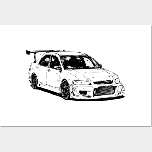 Ichijo's Mitsubishi Lancer Evolution [ Initial D ] Posters and Art